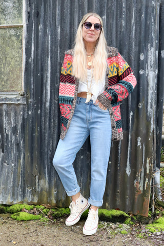 Light denim mom jeans