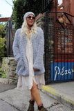 Fluffy grey  jacket