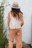 Sequin beaded chiffon cami