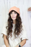 Slouchy knit beanie (Peach)