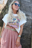 Sardine tin pink graphic tee