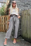 Linen trousers (Grey)