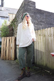 V neck knit jumper (Oatmeal)