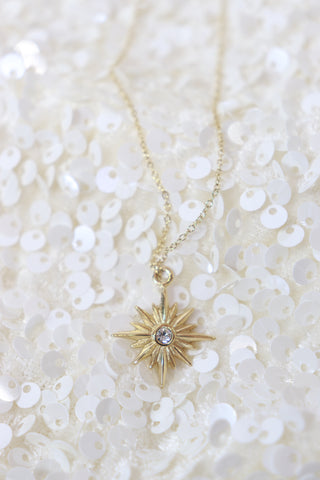 Star burst necklace (Gold)