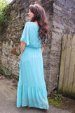 Turquoise floaty dress