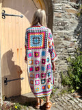 Granny square kimono cardigan
