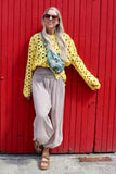 Taupe flowy trousers