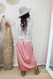 Crochet V neck top