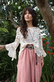 Scalloped crochet top