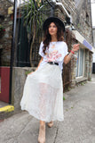 Rose power graphic tee
