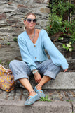 Soft knit cardigan (Baby blue)