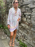Lilac floral tunic