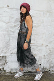Asymmetrical lace dress