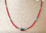 Rolling box beaded necklace
