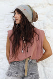 Multiway stripe beanie (Earth toned)