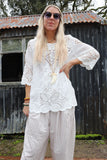 Crochet longline top