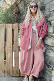 Dusty pink cord jacket