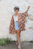 Cotton floral kimono