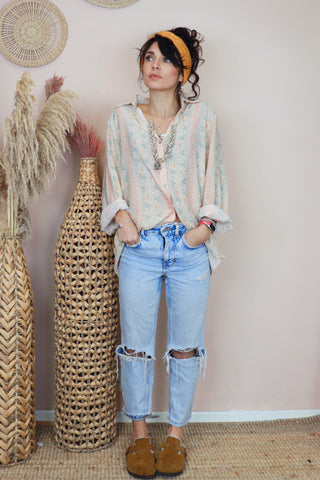 Floral paisley blouse