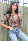 Leopard print tee