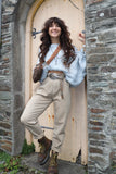 Beige mom jeans