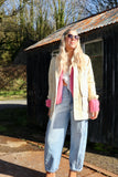 Sun embroidered cargo jacket
