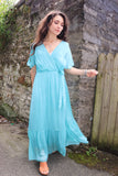 Turquoise floaty dress