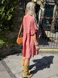 Rose tea dress