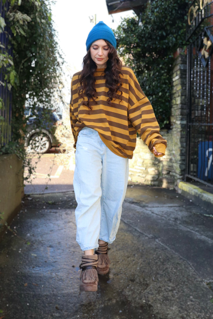 Mustard stripe sweater
