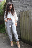 Light grey mom jeans