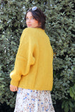 Ochre knit cardigan