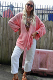 Pink linen Blouse