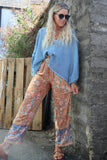 Faded floral trousers