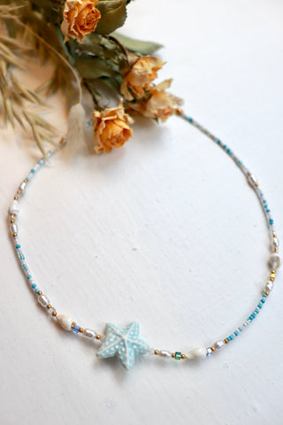 Star fish beaded necklace
