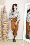 Mustard cord trousers