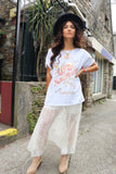 Rose power graphic tee