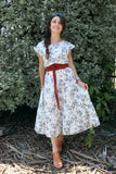 Blue floral floaty dress