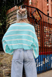 Balloon sleeve cropped jumper