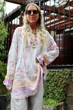 Lilac floral tunic