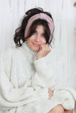 Bow knit headband (Light Pink)