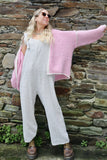 Pink whip stitch cardigan