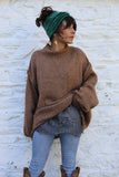 Slouchy knit jumper (cinnamon)