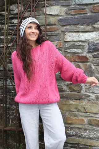 Pink knit jumper