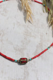 Rolling box beaded necklace