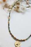 Star and agate beaded necklace