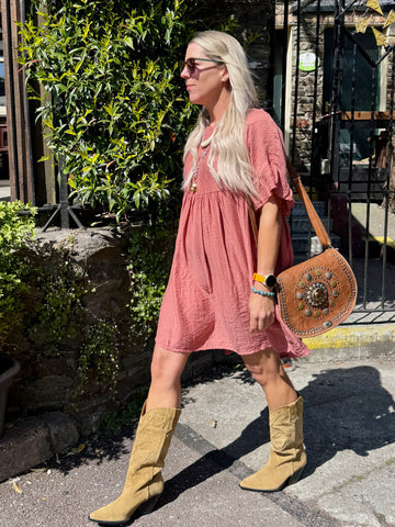 Rose tea dress