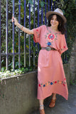 Floral embroidered dress