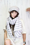 Stripe beanie (Grey)