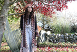 Black fringe aztec cardigan