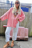 Pink linen Blouse